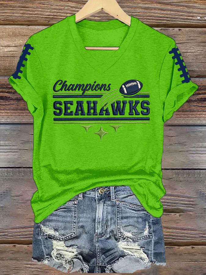 Women's Football Printed T-Shirt