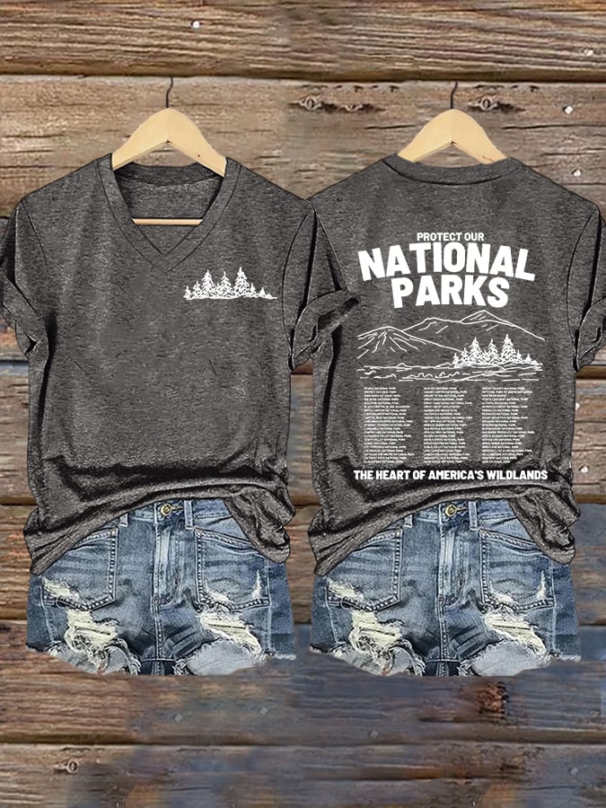 Women's Protect Our National Parks Printed T-Shirt