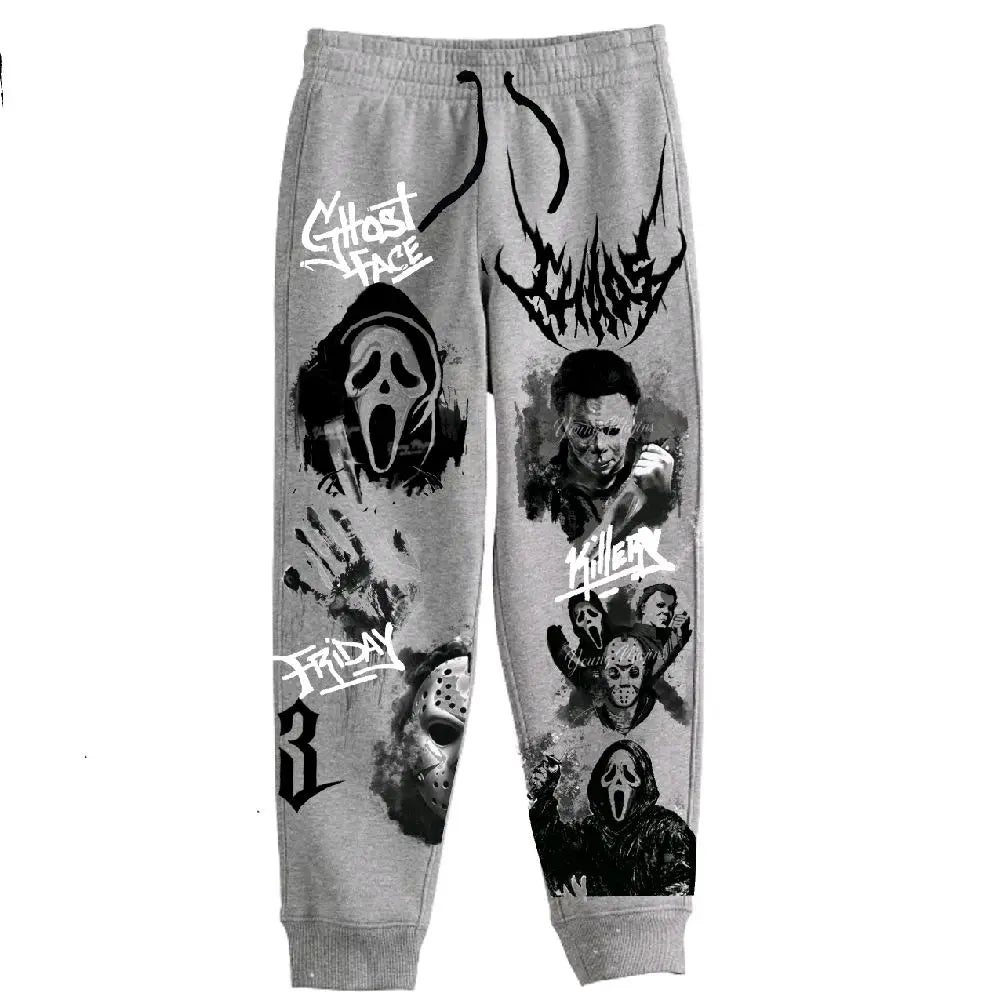 Unisex Ghost Face "Scream" Graphic Streetwear Joggers