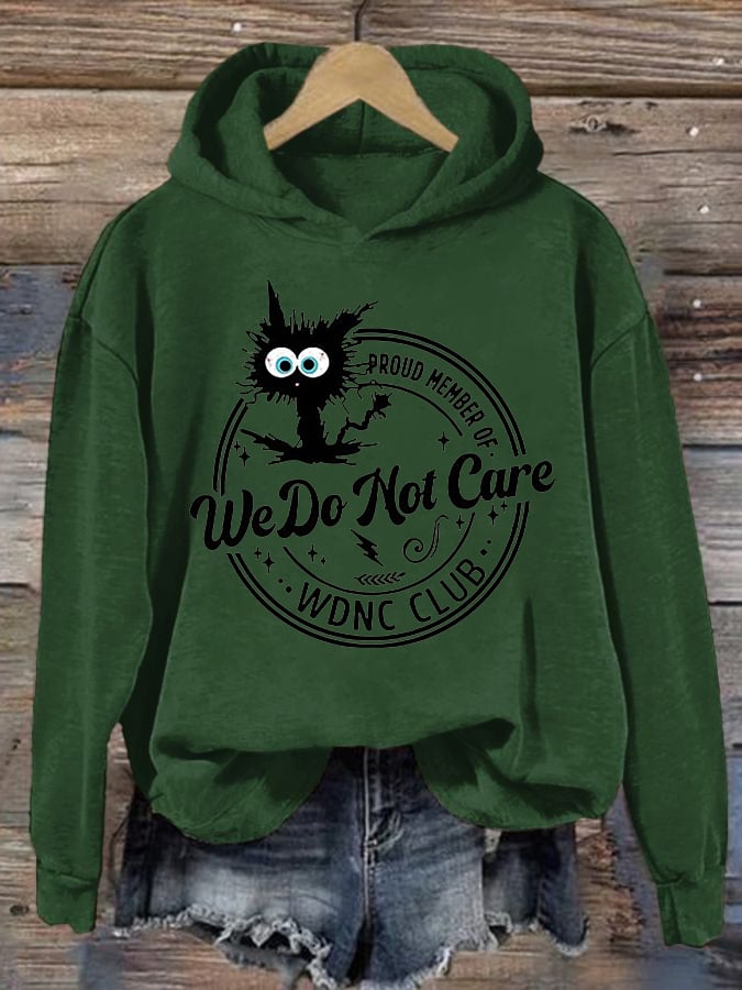 Retro Funny Proud Member Of WDNC Club Menopause Perimenopause Print Hoodie