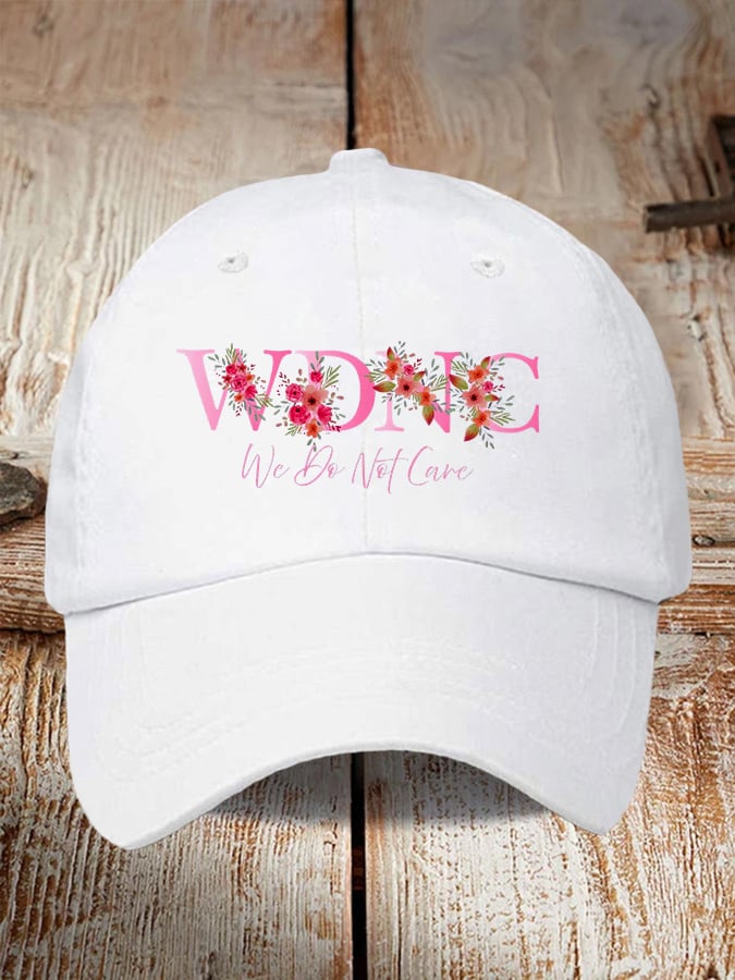 Retro Funny WDNC Menopause Perimenopause Print Baseball Cap