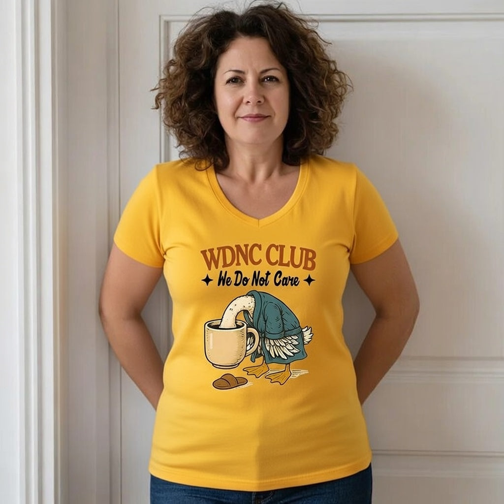 V-Neck Retro Funny Proud Member Of  We Do Not Care Menopause Perimenopause Print T-Shirt