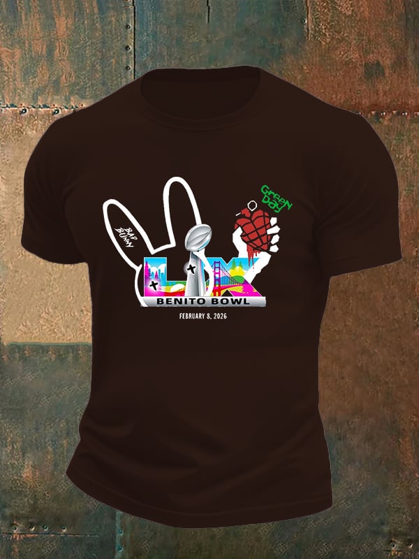 Men's  Opening And Halftime Shows Print Casual T-shirt