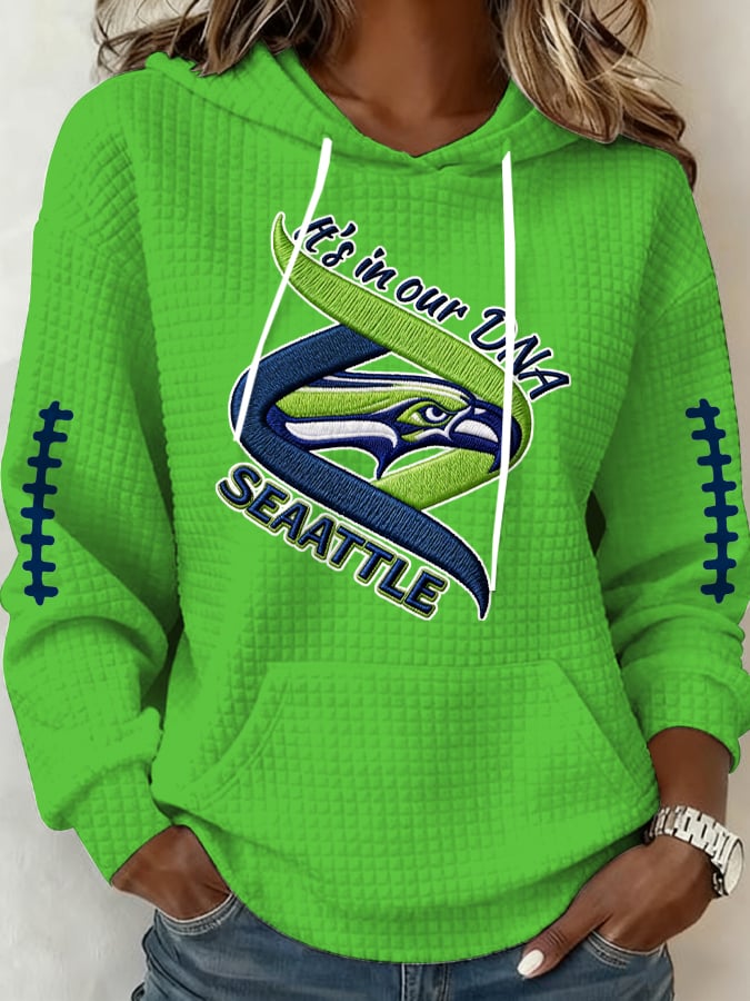 Women's Football Print Casual Sweatshirt