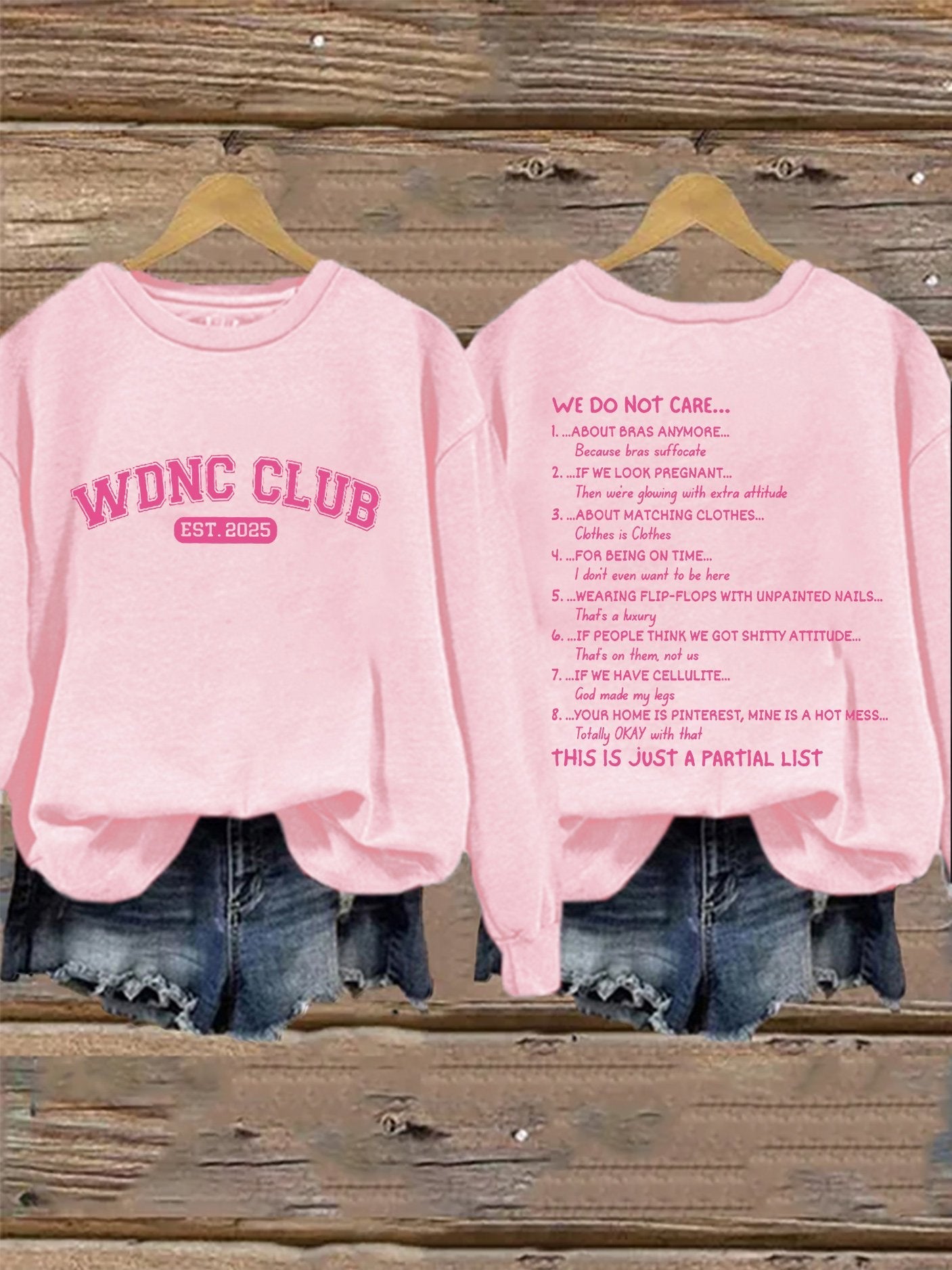 Retro Proud Member Of WDNC Club Est. 2025 Print Sweatshirt