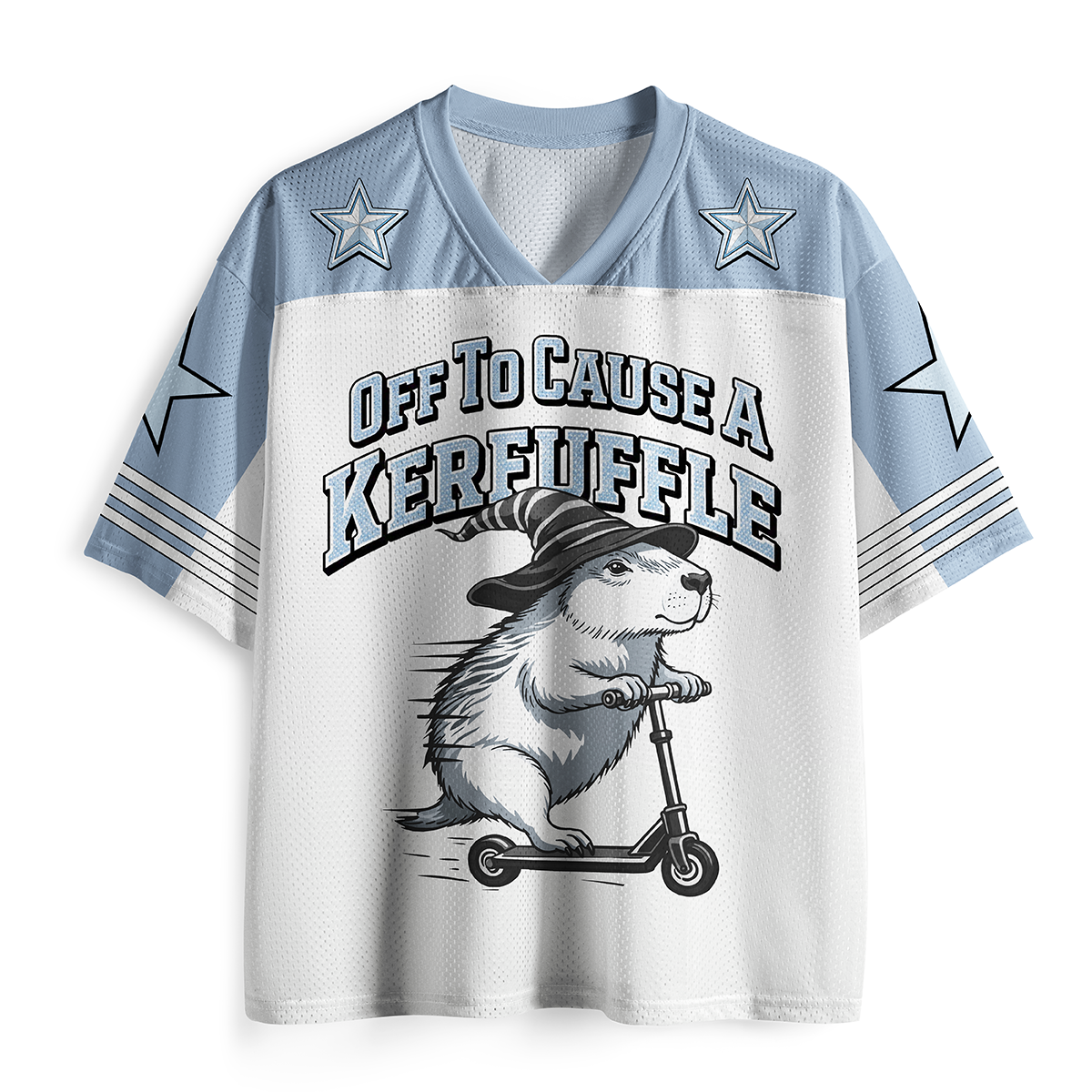 Vintage Off To Cause A Kerfuffle Mesh Jersey