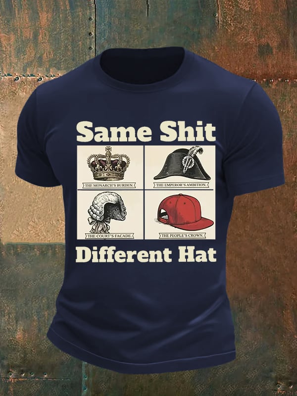Men's Same Shit Different Hat FDT Print  T-Shirt