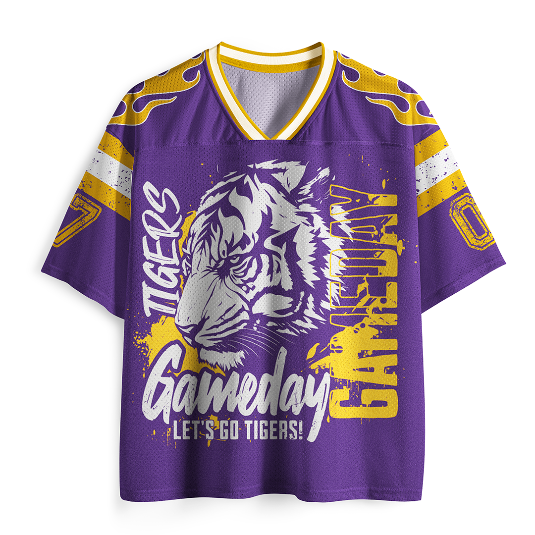 Personalized Vintage Tigers Gameday Mesh Jersey