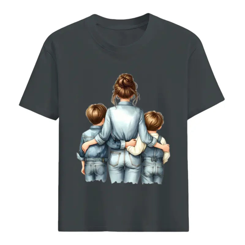 Mother's Warm Pattern Printed T-shirt