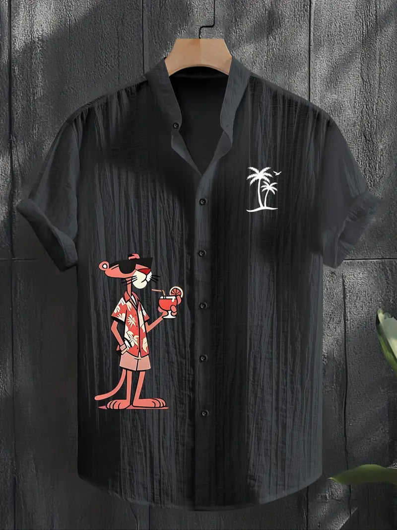 Unisex Summer Casual Tropical Beach Shirt