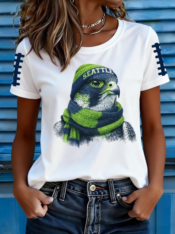 Women's Football Print T-shirt
