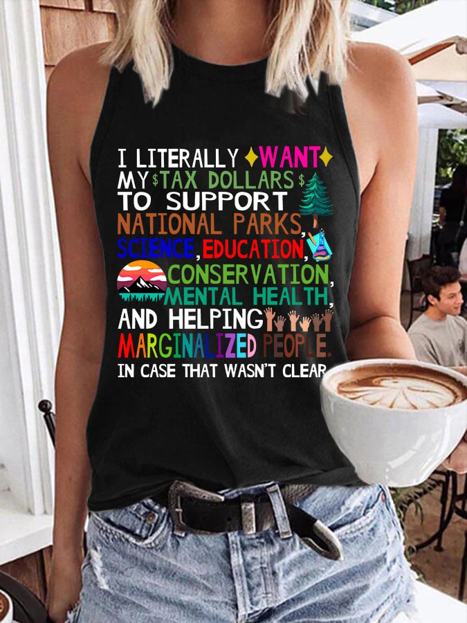 Women's Support National Parks Print Tank Top