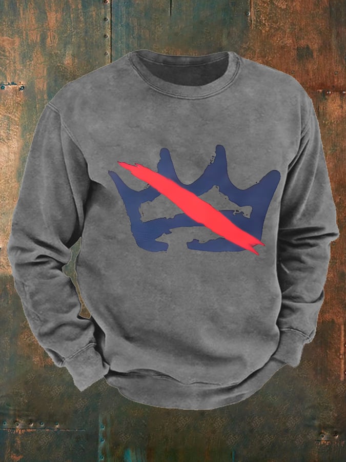 Men's America has no kings print  Casual Sweatshirt