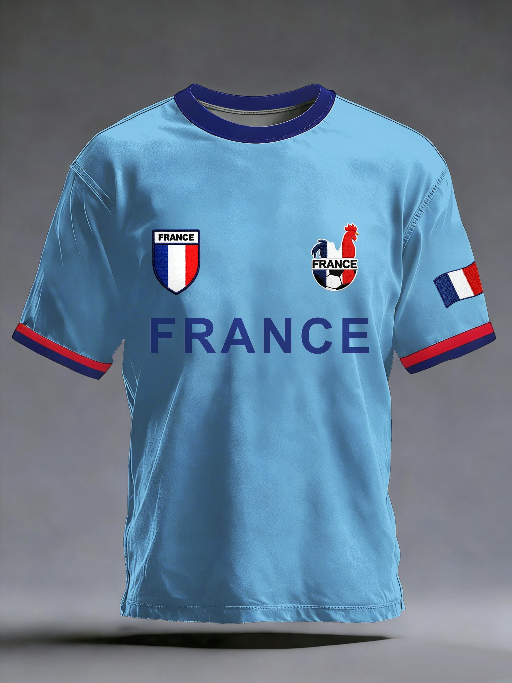 Men's French Football Fans Print T-shirt