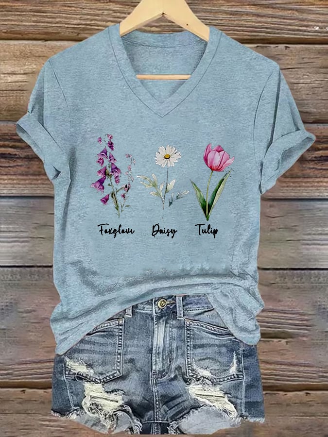 Women's Floral FDT Print T-Shirt