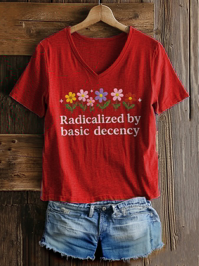 Women's FDT Print V-Neck T-Shirt