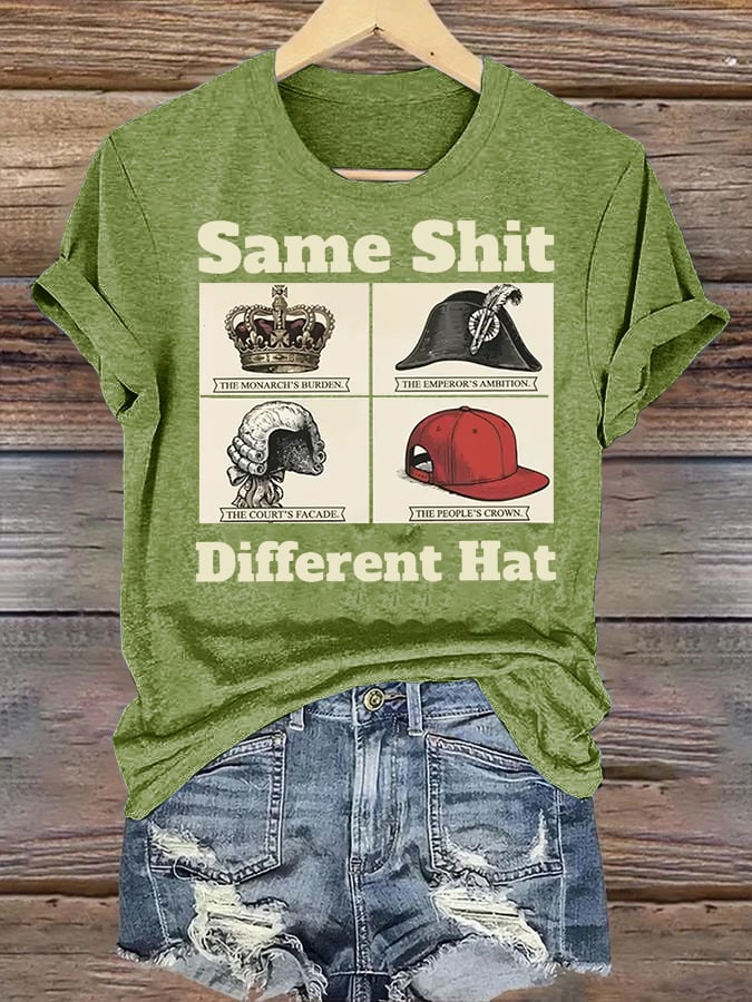 Women's  Same Shit Different Hat FDT Print  T-Shirt