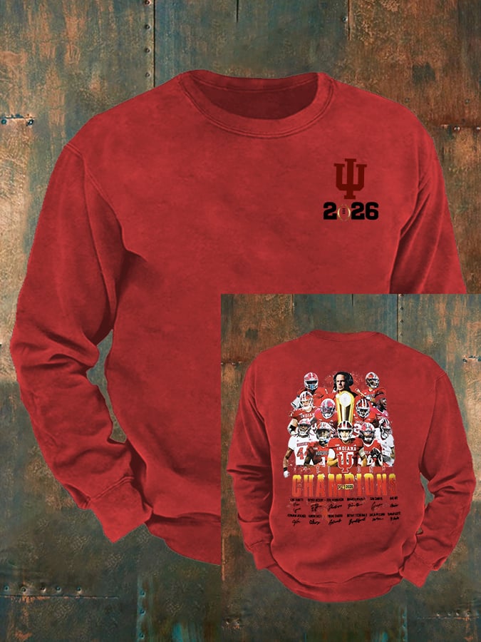 Men's   Football Print  Sweatshirt