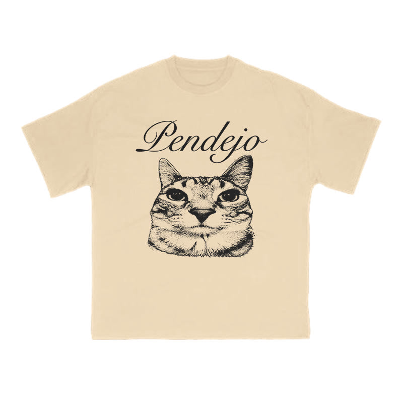 Pendejo Cat Print T-shirt