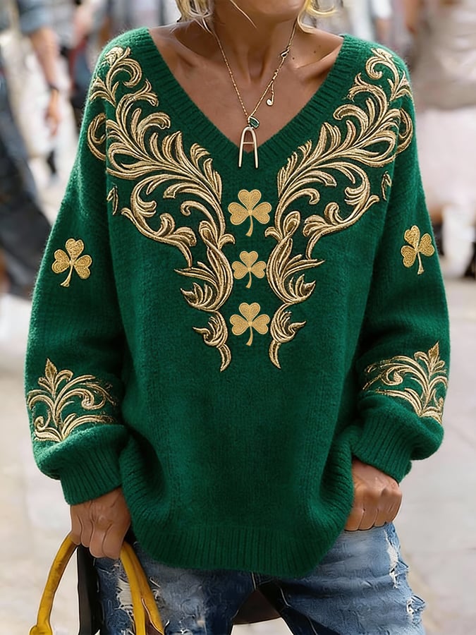 Women's St. Patrick's Day Printed Knitwear