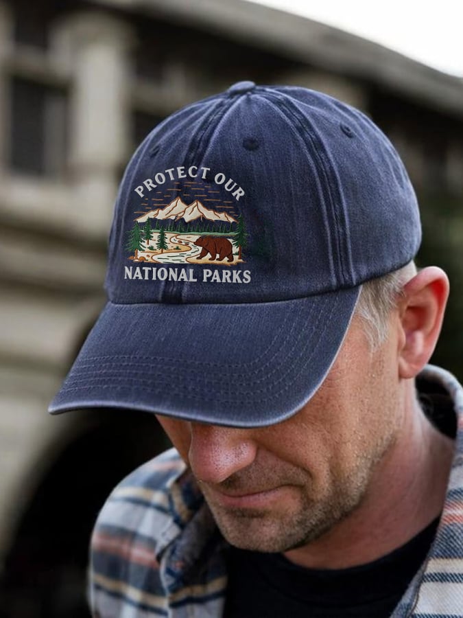 Unisex National Park Protection Washed Cotton Hat