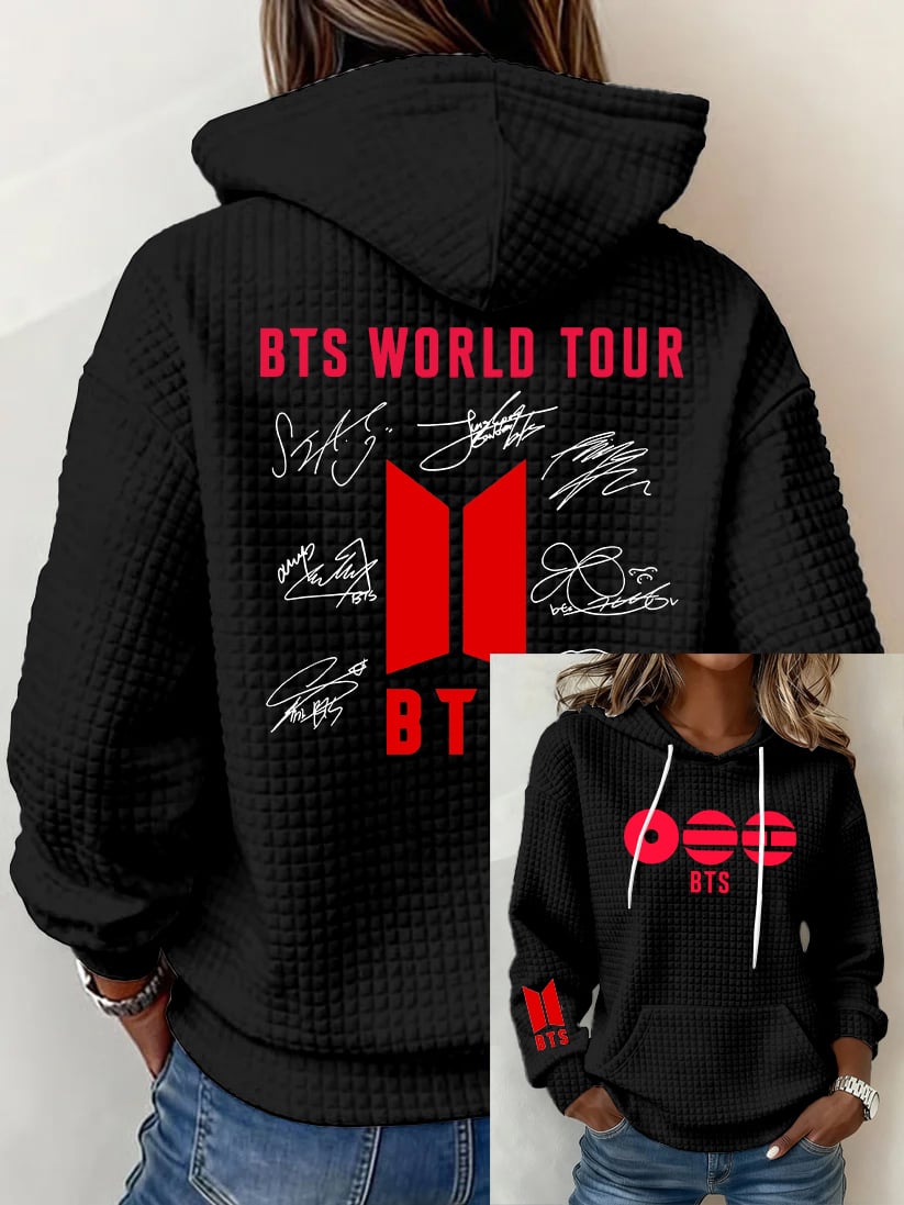 Women's 2026 BTS Comeback Printed Casual Hooded Sweatshirt