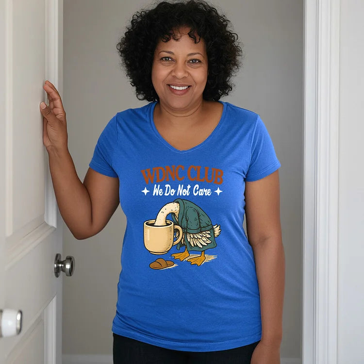 V-Neck Retro Funny Proud Member Of  We Do Not Care Menopause Perimenopause Print T-Shirt