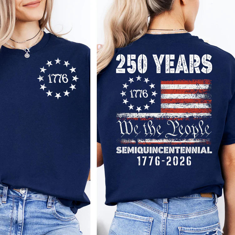 Women's American 1776 - 2026 Flag T-Shirt