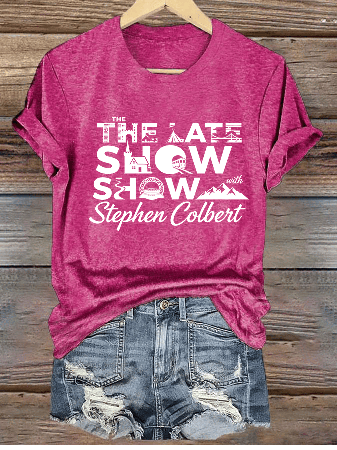 Women's Retro Last Show Tree Print T-Shirt