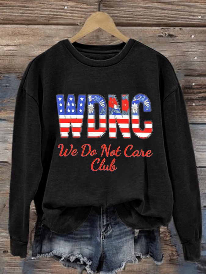 Women's  Retro Funny Proud Member Of  Club We Do Not Care Menopause Perimenopause Print  Sweatshirt