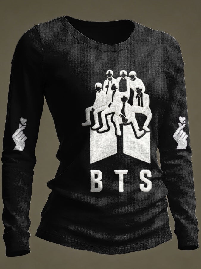 Women's K-pop Print T-Shirt