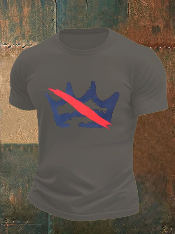 Men's America has no kings print  T-Shirt