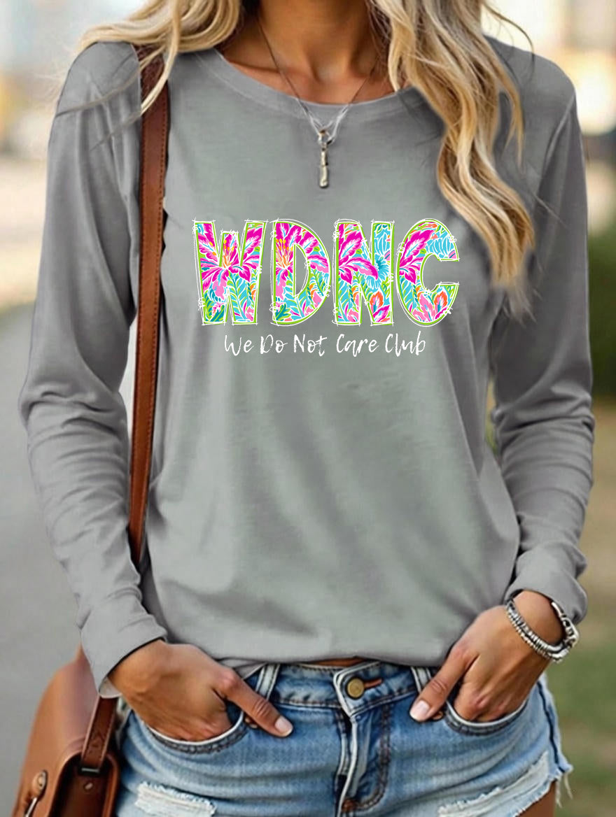 Women's  Round neck Retro Funny Proud Member Of  Club Menopause Perimenopause Print T-Shirt