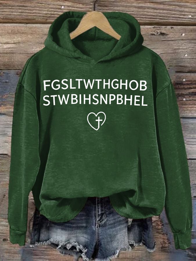 Women's  FGSLTWTHGHOB STWBIHSNPBHEL Printed Hoodie
