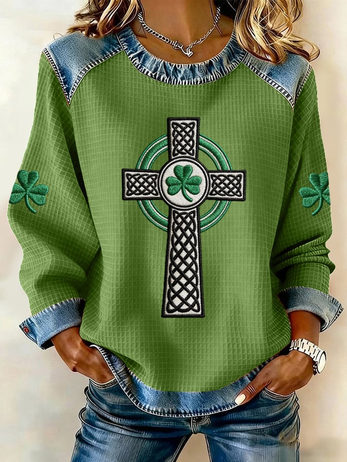 Women's St. Patrick's Day Print Casual Sweatshirt