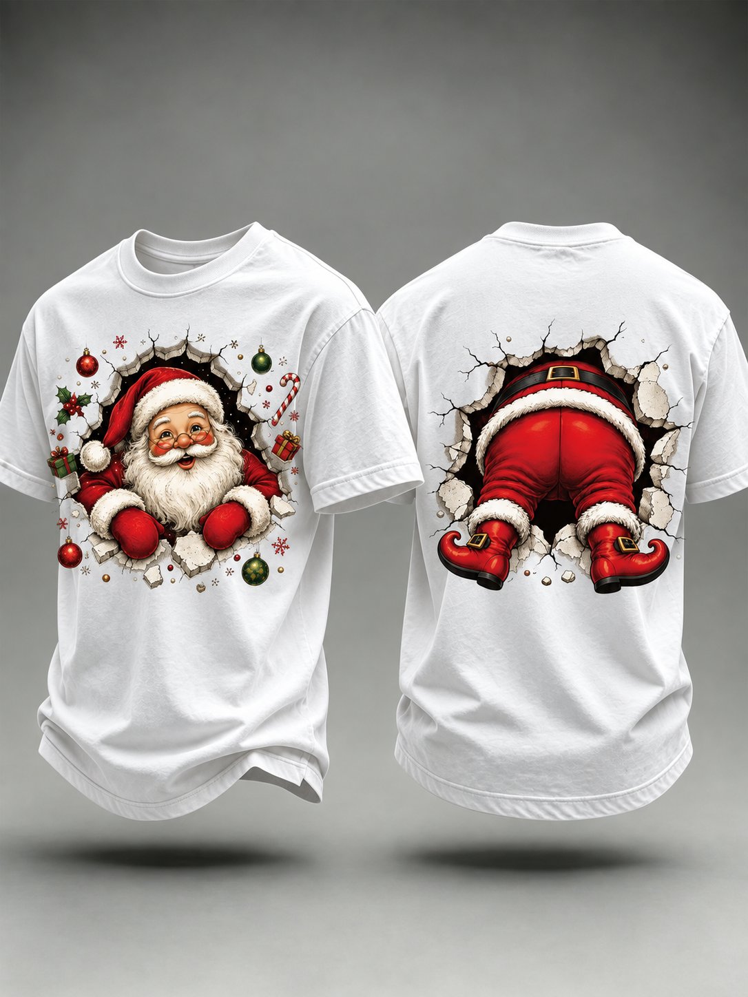 Men's Christmas Printed Casual T-Shirt