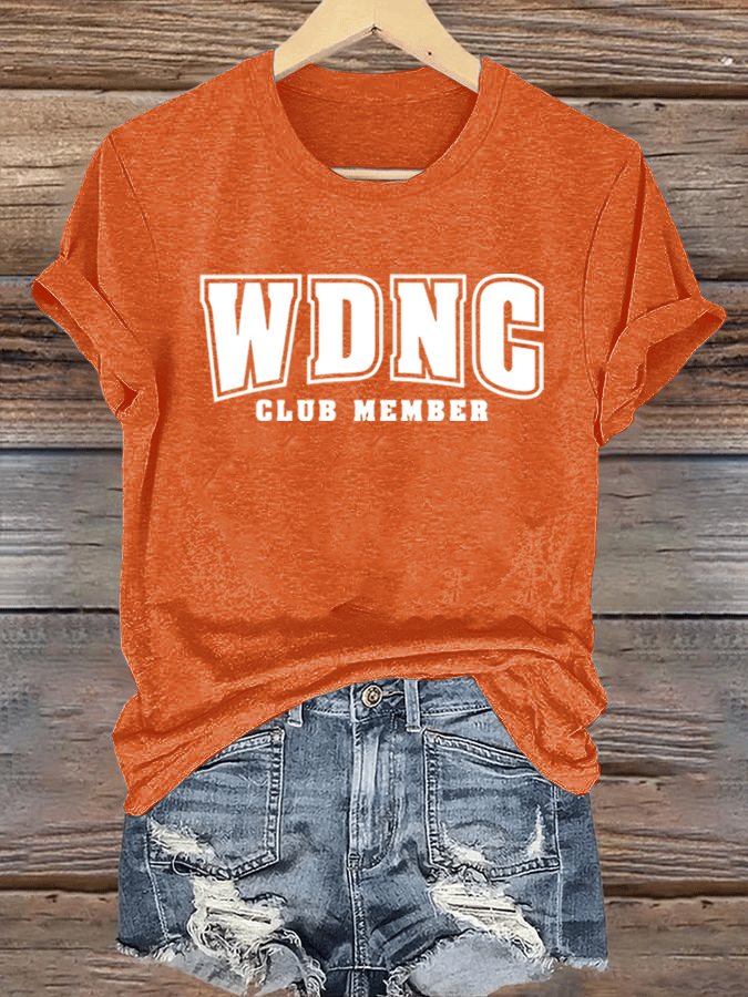 Women's  Retro Funny Proud Member Of Club We Do Not Care Menopause Perimenopause Print  T-shirt