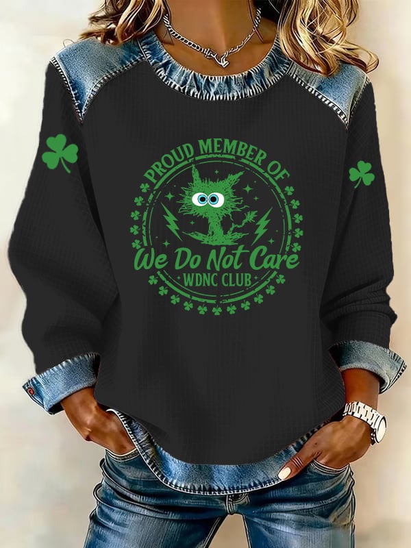 Women's  Retro Funny Proud Member Of Club We Do Not Care Menopause Perimenopause Print sweatshirt