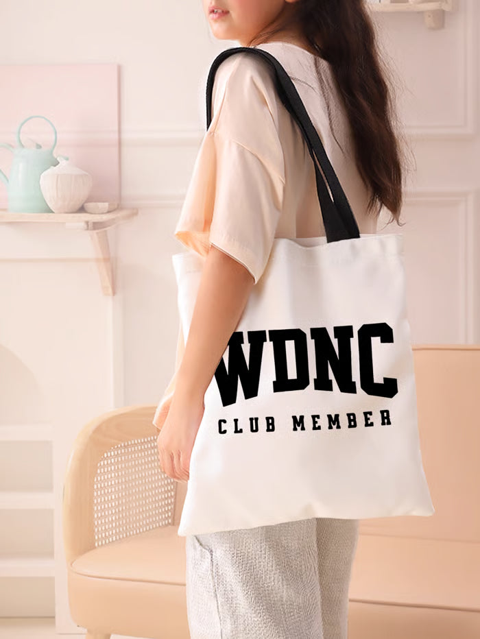Women's Retro Funny Proud Member Of Club We Do Not Care Menopause Perimenopause Print Bag