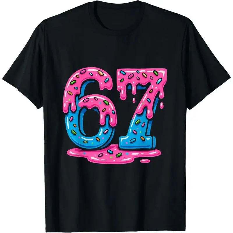 [100% Cotton] Unisex Six Seven Meme Ice Cream Drip T-Shirt