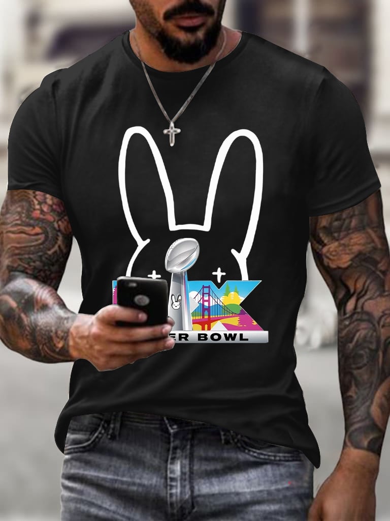 Men's Puerto Rico Print short-sleeved T-shirt