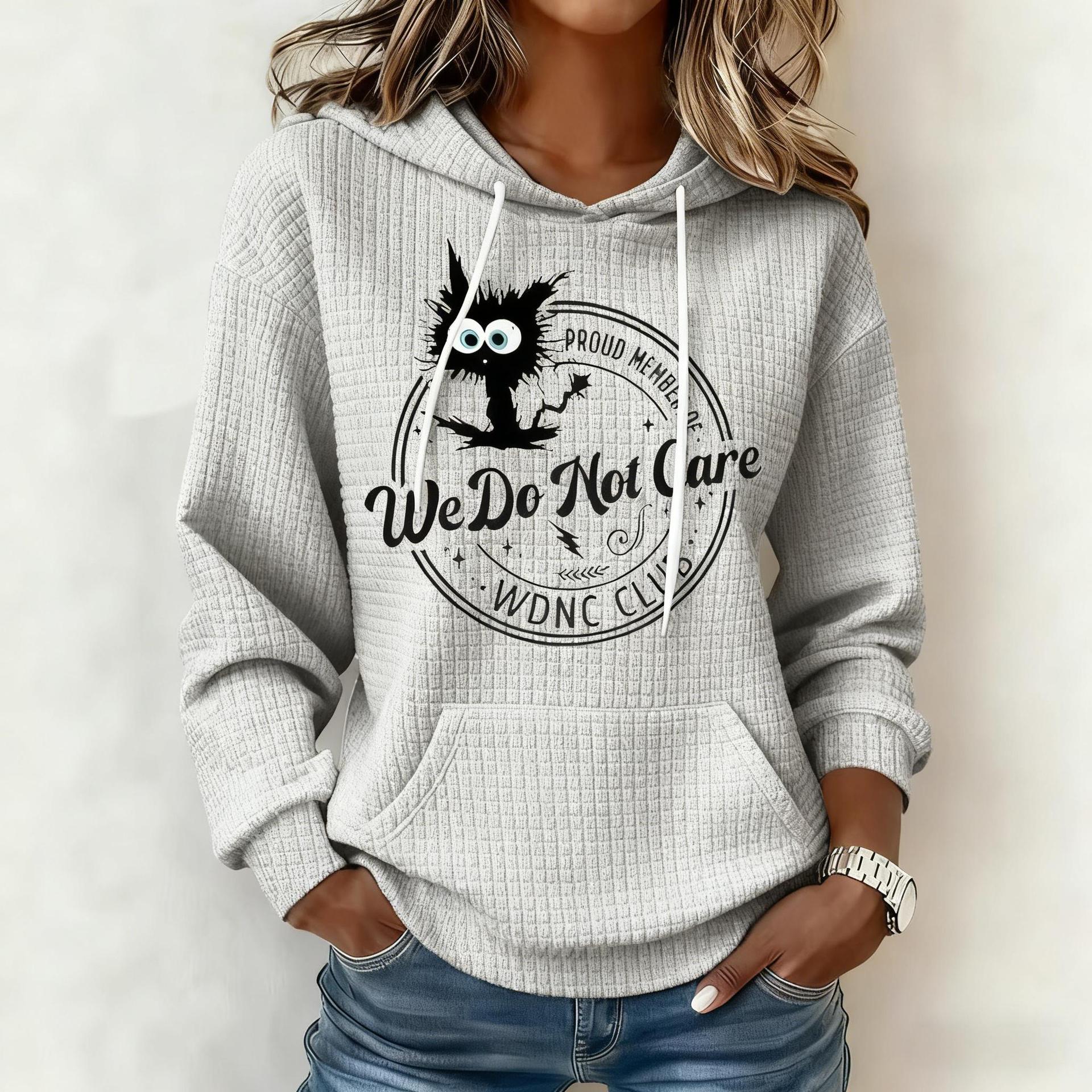 Retro Funny Proud Member Of WDNC Club We Do Not Care Menopause Perimenopause Print Hoodie