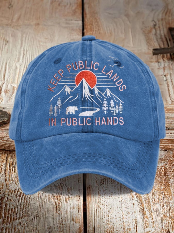 Unisex National Park Protection Washed Cotton Hat
