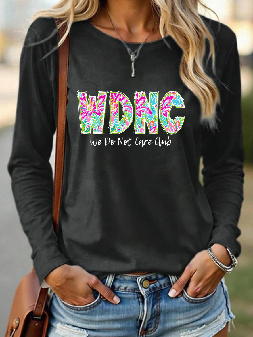 Women's  Round neck Retro Funny Proud Member Of  Club Menopause Perimenopause Print T-Shirt