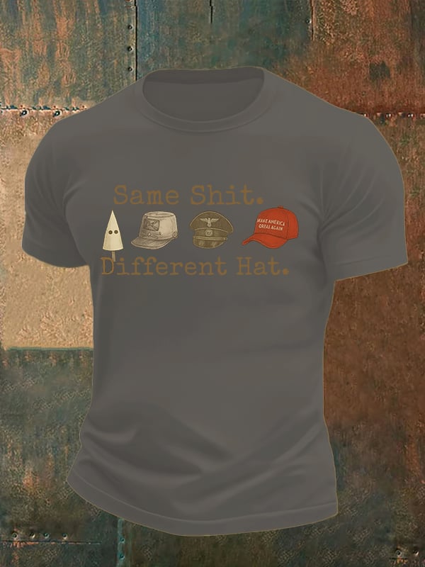 Men's  Same shit Different costume Print T-Shirt