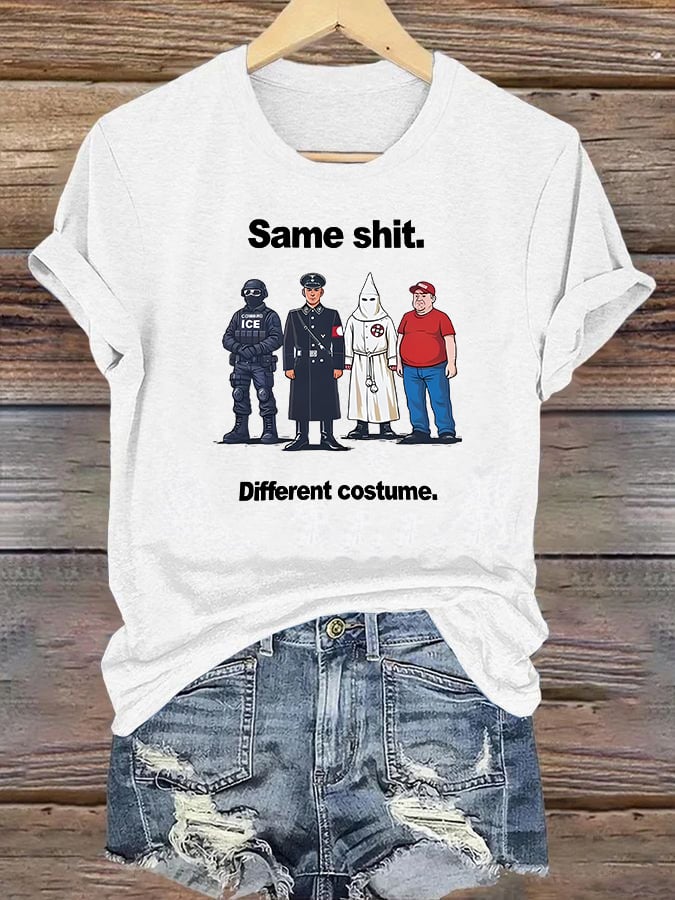 Women's  Different costume Print T-Shirt