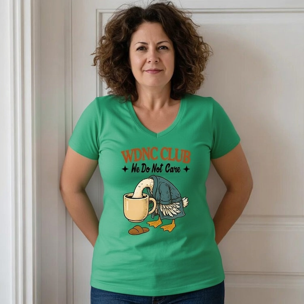 V-Neck Retro Funny Proud Member Of  We Do Not Care Menopause Perimenopause Print T-Shirt