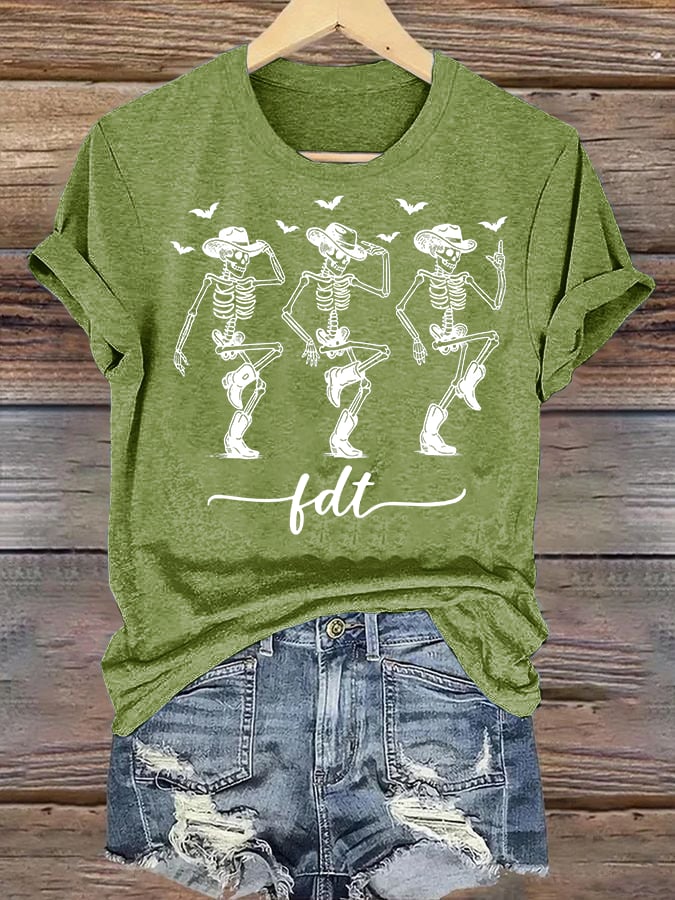 Women's Cowboy Skull T-Shirt