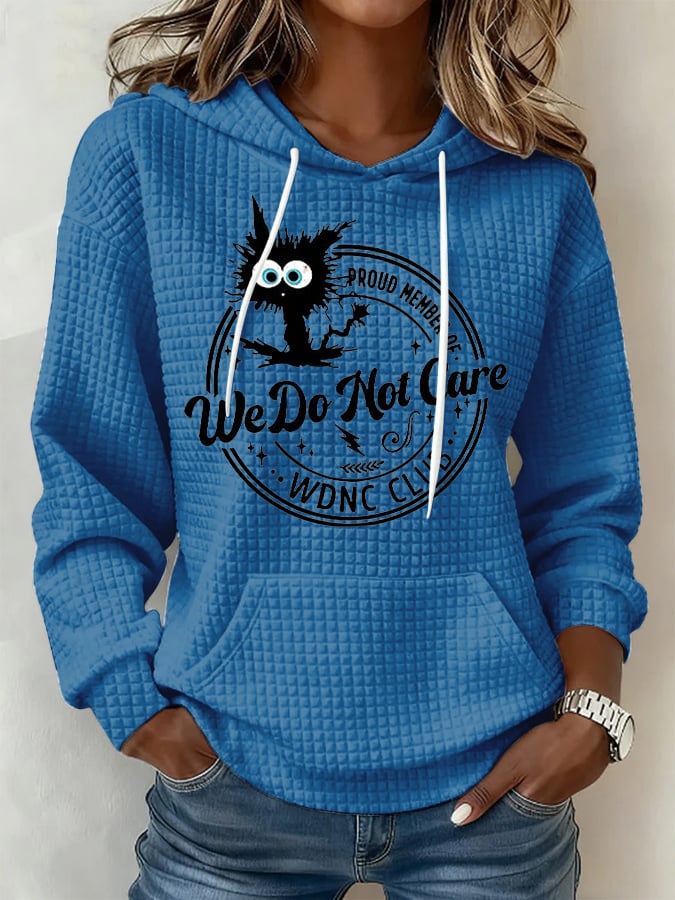 Retro Funny Proud Member Of WDNC Club We Do Not Care Menopause Perimenopause Print Hoodie