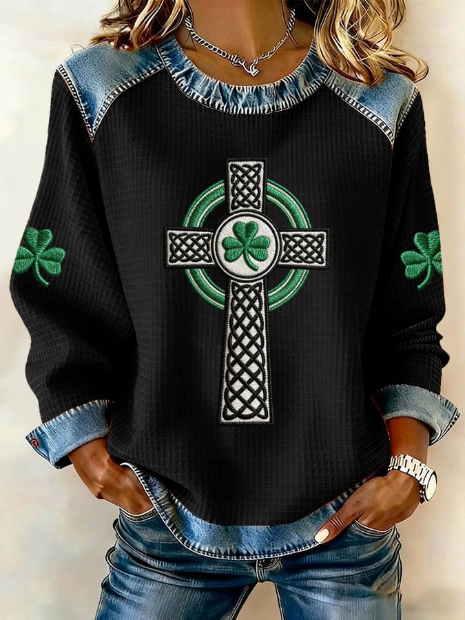 Women's St. Patrick's Day Print Casual Sweatshirt